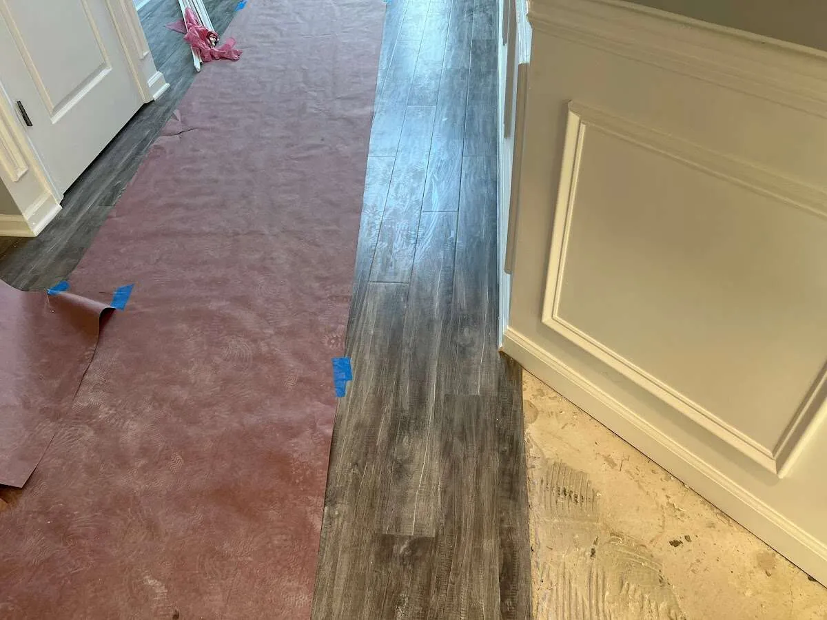 Completed marble shower restoration in Emerson